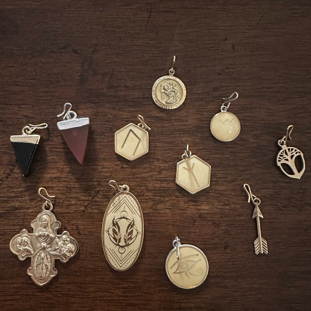 Alex & Ani chain station charm lot